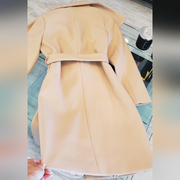 NWT - Elegant camel color lapel wool coat - Picture 6 of 11